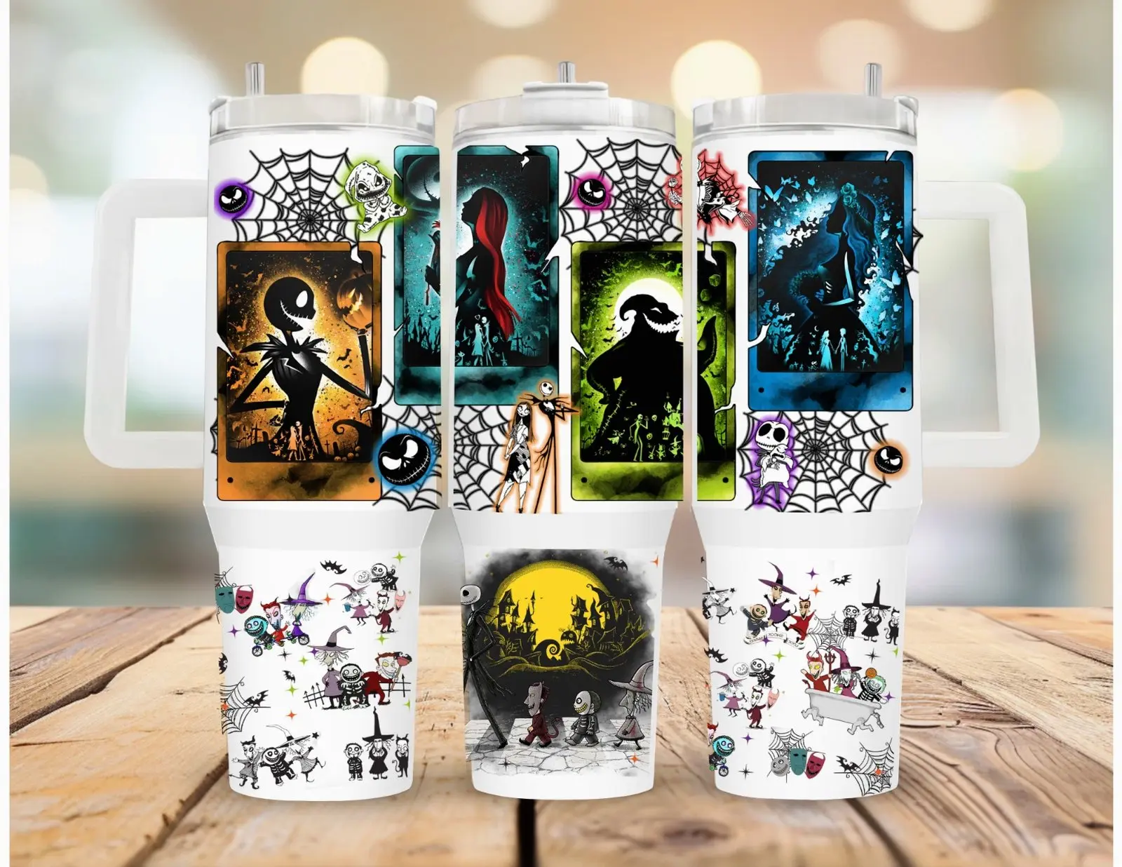 Quality 40 oz tumbler Nightmare Before Christmas - Quick Delivery