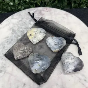 Dendritic Opal Hearts