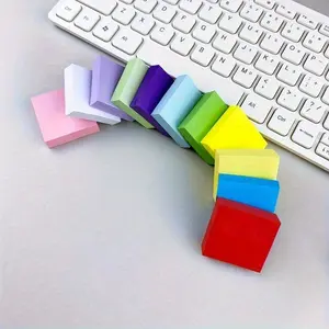 Colorful Sticky Note, 100 Sheets/pack Square Sticky Note, Sticky Memo Pad, Adhesive Stickers, Office Stationery & Supplies for Home, School, Office