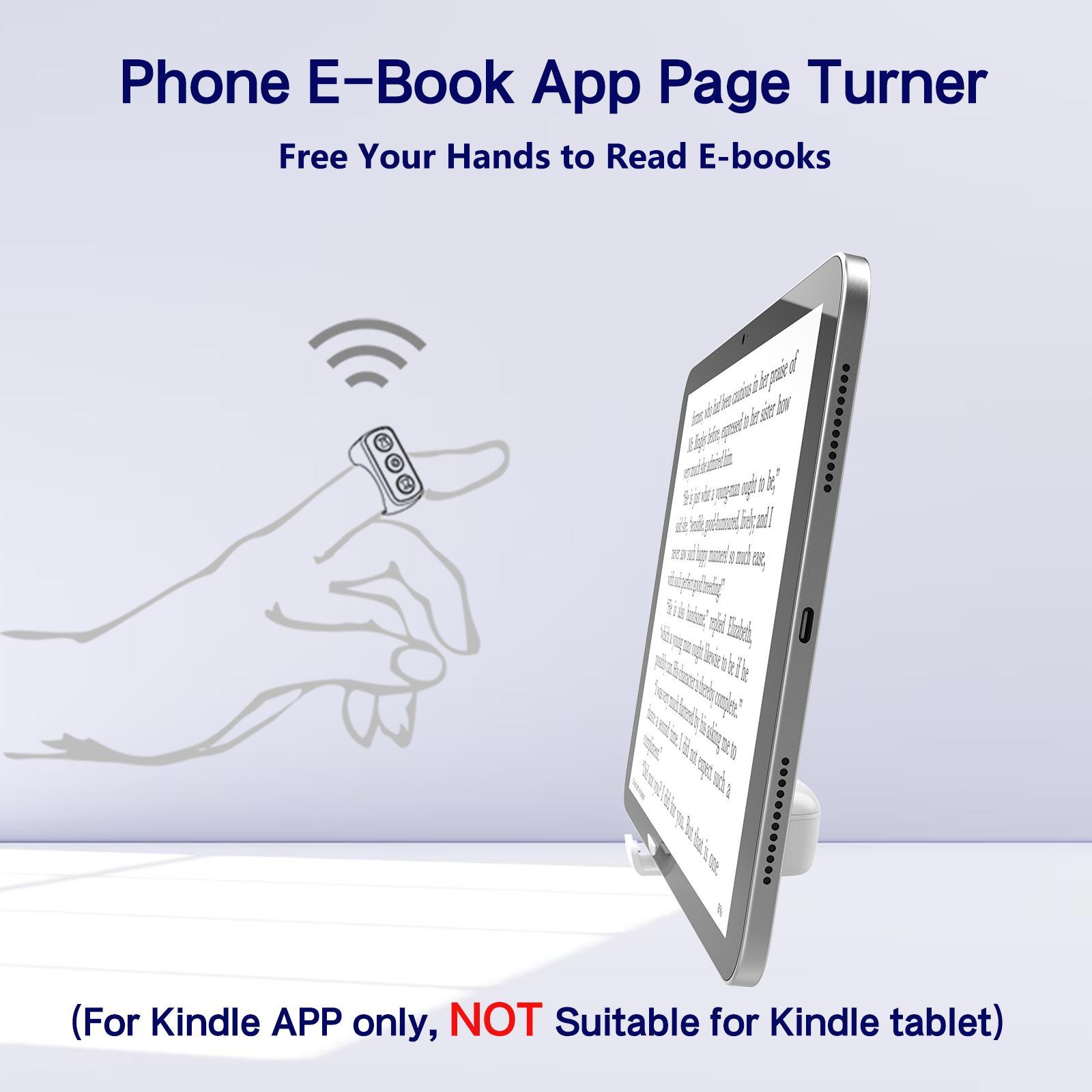 Xring Bluetooth Remote Control Scrolling Ring with Phone Stand Holder Selfie Clicker, Tik_Tok Video Scroller, E-book Page Turner, Music Control, Rechargeable Smart Ring for iPhone, Android, iPad – Cute Pink Tech Accessor