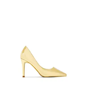 Kylan Heel Pumps - Gold