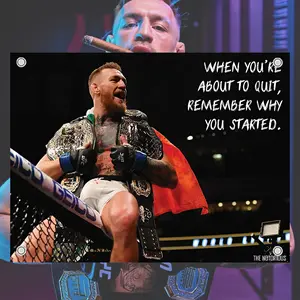 Conor Mcgregor UFC Flag - MMA Art - UFC Art – Fighter Portrait Print, Sports Room Wall Poster, Ufc Flag, Trending Flag.