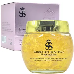 Supreme Skin Flower Petals Sleeping Mask, Facial Cream for Women, Facial Serum, Cream Mask, Face Mask, Creamy Mask, Moisturize Nourish and Improve Skin Skincare Smoother Skin Repair Comfort Cleansing Hydrate Sensitive