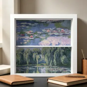 Oil Painting Aesthetic Style Storage Cabinet, Transparent Acrylic Display Case, DIY Decorable, Gift for Friends and Mothers