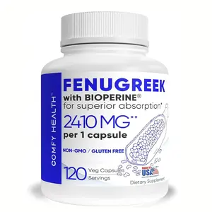 COMFY HEALTH Fenugreek Capsules, 2410mg Per Capsule, 120 Count, Fenugreek Pills