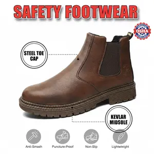 Puncture-Proof Breathable Safety Work Shoes Unisex Chef Shoe Waterproof Splash-Proof Smash-Proof Anti-Slip Durable Outdoor Comfortable