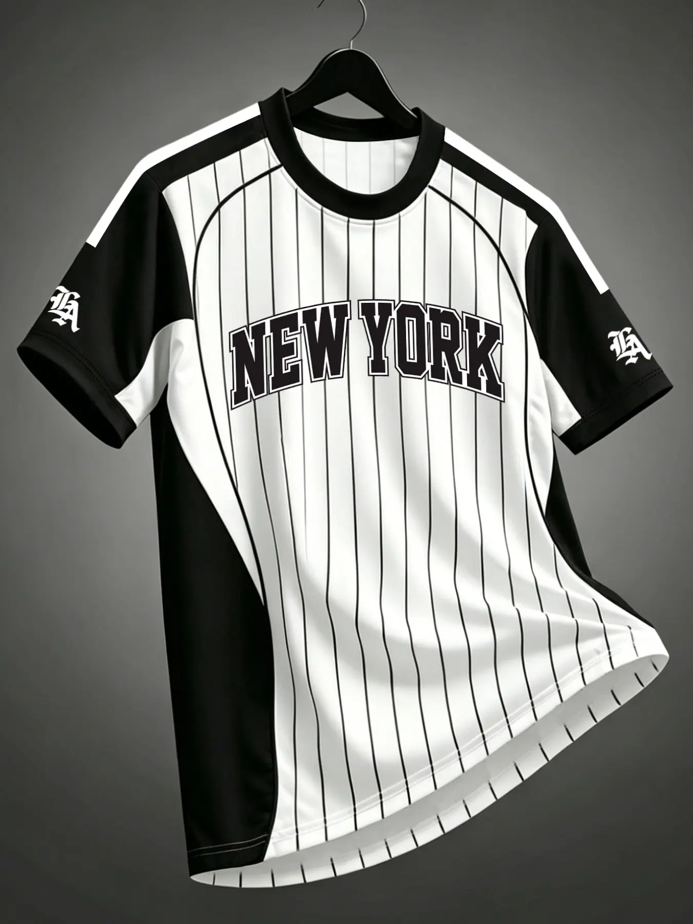 Men's Retro Striped Colorblock Baseball T-Shirt, Summer Fashion Street Style Round Neck Short Sleeve T-Shirt, Daily Casual Sport Wear