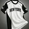 Men's Retro Striped Colorblock Baseball T-Shirt, Summer Fashion Street Style Round Neck Short Sleeve T-Shirt, Daily Casual Sport Wear, Athletic Apparel