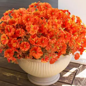 Artificial Flower, Colorful Faux Flower, Decorative Flower for Home Garden, Porch, Window Box, Yard and Seasonal Celebration, Elegant Artificial Plants, Flower Arrangement, Garden Decorations