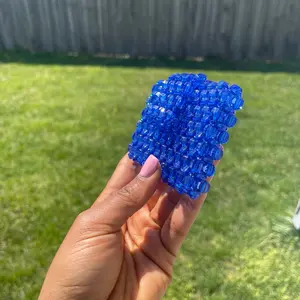 Blue ~ beaded cardholders (wallet)