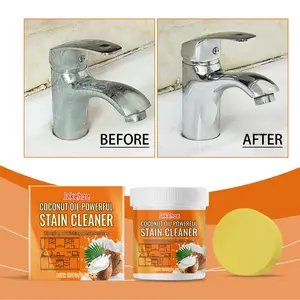 Coconut Oil Stain Removal Paste Household Multi-Purpose Cleaner for Polishing, Stain, and Oil Removal Surface Cleaner