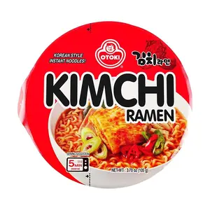 OTTOGI Korean Kimchi Ramen Noodle Bowl - Authentic Spicy Instant Ramyeon (105g)