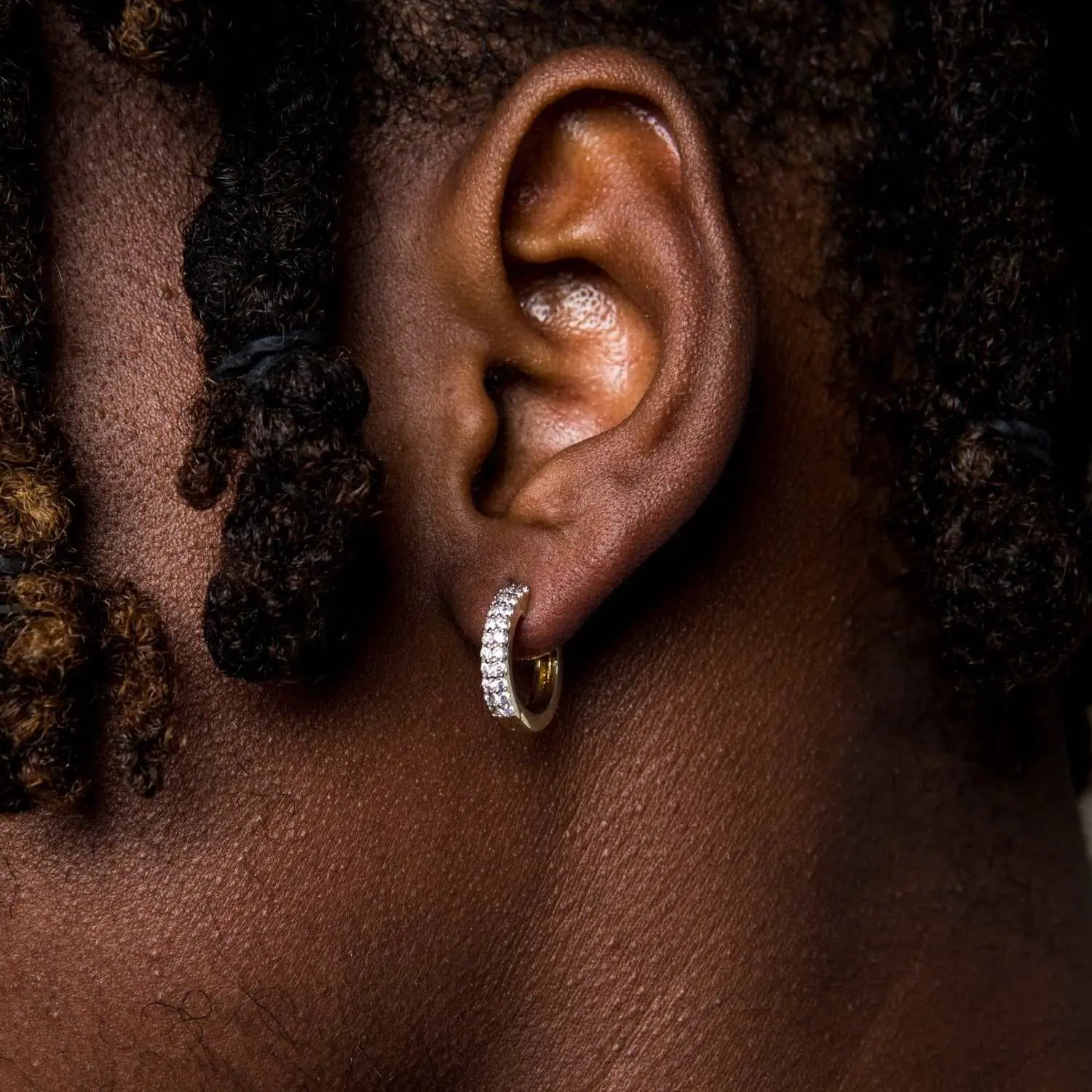 GLD Micro Double Row Huggie Earrings in Yellow Gold - Perfect Gift #TikTokShopBackToSchool