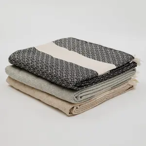 Adrian 100% Cotton Throw  Bedroom Blankets soft cozy lightweight soft cozy blanket