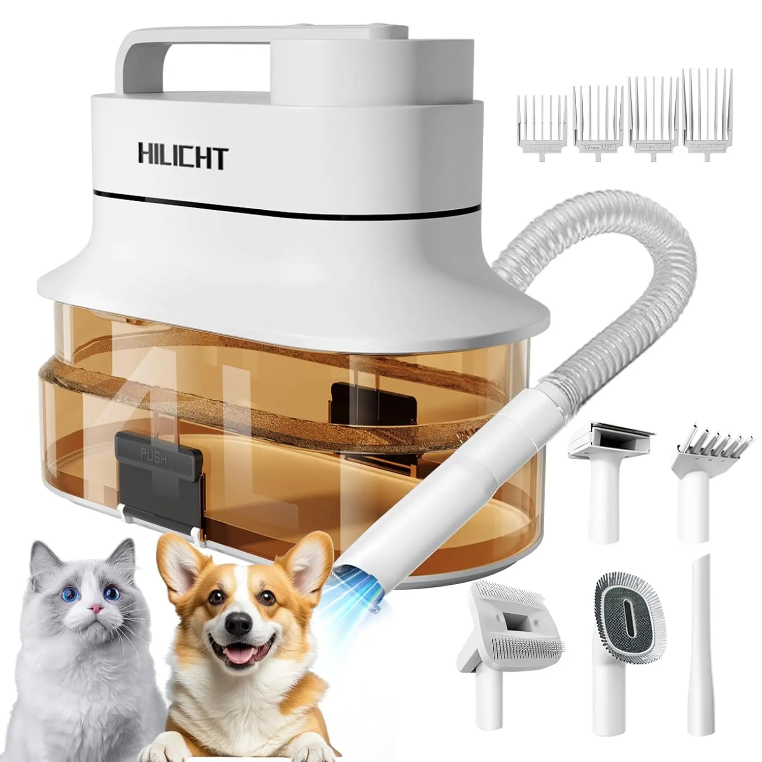 Pawsh Grooming Kit™ – 6-in-1 Pet Grooming Vacuum & Clipper with 4L Dust Cup