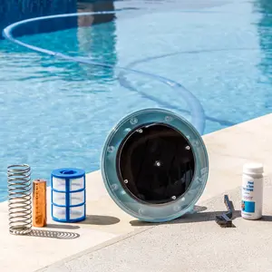 Solar Powered Pool Ionizer Reduce Chlorine for Above Ground or In-Ground Pool Copper pool supply