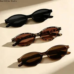 3pc Small Oval Sunglasses for Women Men, Aesthetic Y2K European Vintage Eyewear, Unisex UV400 Protection Retro Sun Glasses, Trendy TikTok Fashion Shades for Festival Beach Travel and Daily Outfits,summerwins,father'sdaygifts,campingessentials,campinggear