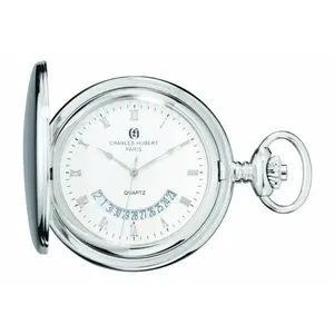 Charles-Hubert Paris  Brass Hunter Case Quartz Pocket Watch