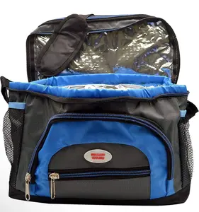 CHAMPS Insulated Cooler Bag with Plastic Liner - Leakproof 12 Can Cooler Bag for Drinks and Food Transport - BPA-Free Reusable