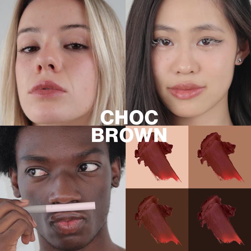 Ultra-slim Refillable Lipstick with Squalane Jojoba Seed Oil Shea Butter Vitamin E Cooling Sensation Lightweight Hydrating Balm for Continuous Moisture and Glossy Finish