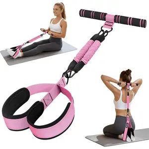 Adjustable Foot Pedal Resistance Band | 30LB & 60LB Dual Tension Modes, Easy Clip-On Detachable Design, Full-Body Home Workout Equipment, Portable Indoor Fitness Gear, Ideal Gift For Women & Fitness Enthusiasts