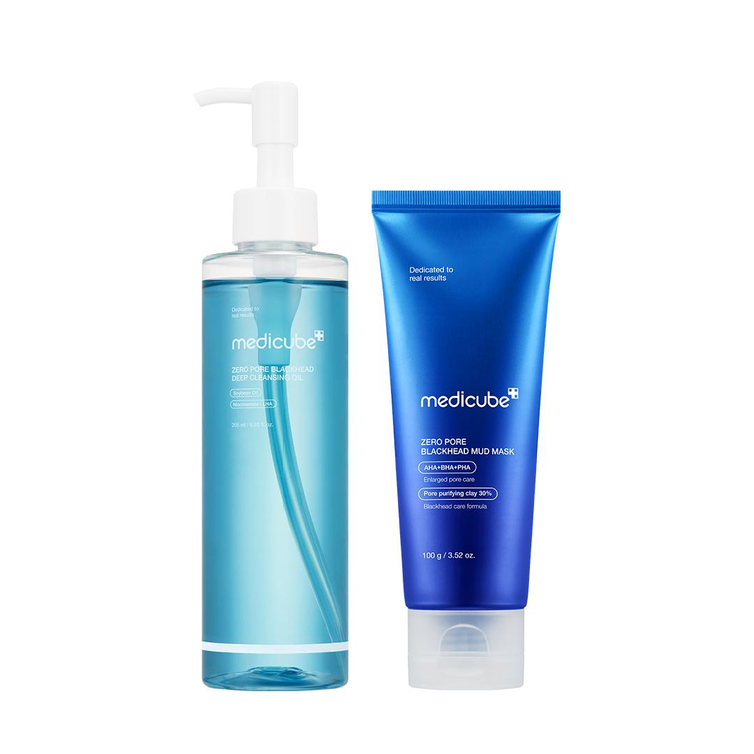 [medicube] Pore-fect SETㅣDeep Pore Cleansing, Mud Clay Mask, Korean No.1 Toner Pads, Gentle ExfoliatingㅣBlackhead Care,