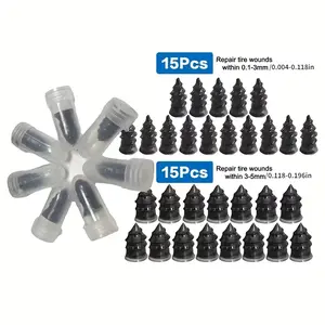 30 PCS Tire Repair Rubber Nail – Vacuum Tire Repair Kits Spiral Rubber Screws, Fast Self-Service Tool for Car, Truck, Motorcycle, Tractor Tire Puncture Repair