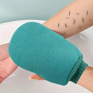 1 set of exfoliating bath gloves, bath gloves, double-sided exfoliating gloves, for massage and body scrub, body scrub bath accessories, Body Back Scrubber