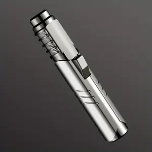 Metal Windproof Jet Torch Lighter ( No Gas Included )-  Powerful Blue Flame Adjustable control Tool for Outdoor & Camping refillable butane romantic valentine birthday christmas anniversary halloween corporate gift