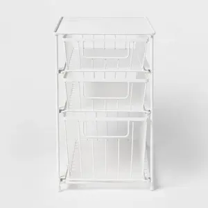 3 Tier Drawer Organizer Matte White - Brightroom