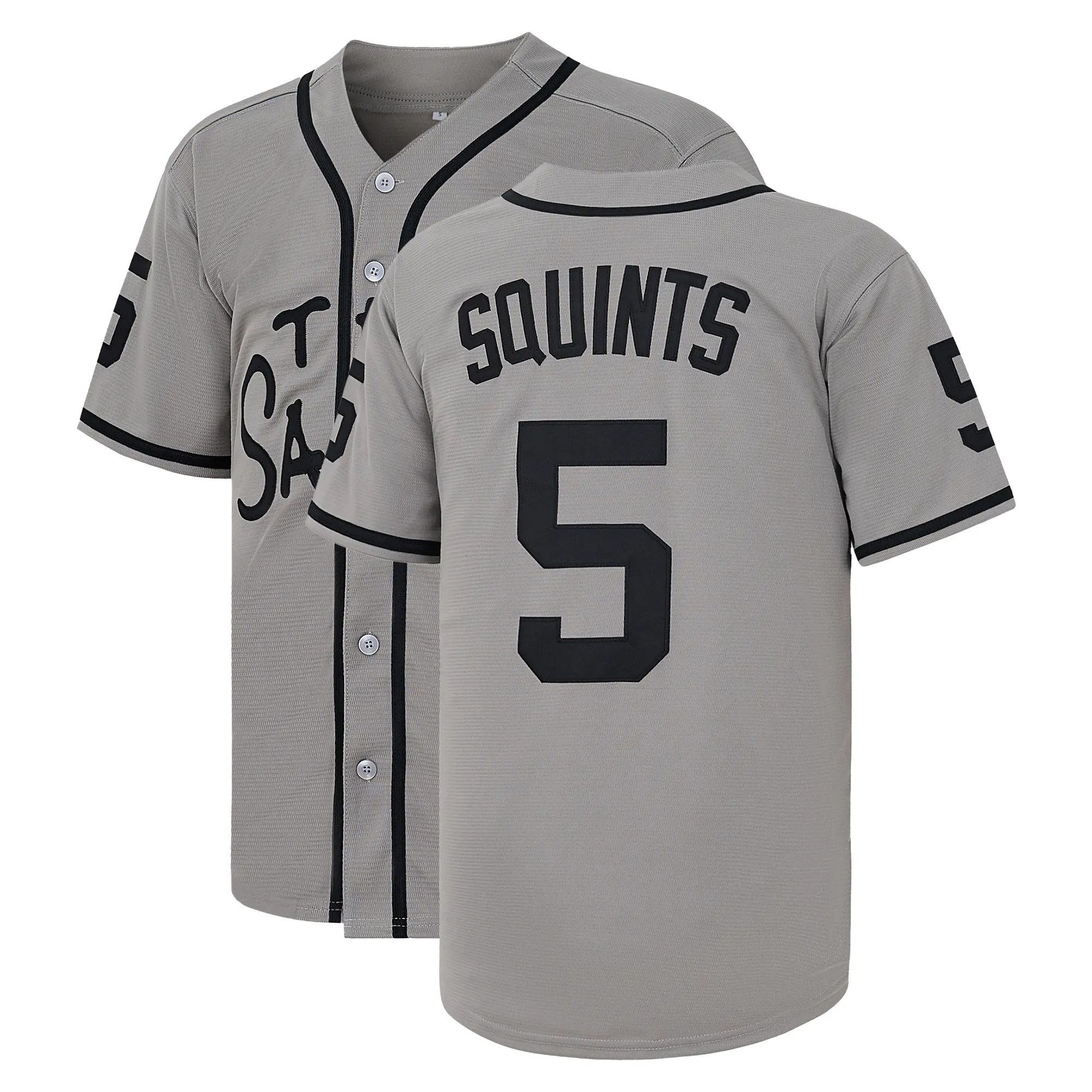 Men’s The Sandlot Baseball Jersey – Benny “The Jet” Rodriguez #30, Alan “Yeah-Yeah” McClennan Bel Air #11 Squints #5, letter-embroidered sportswear for training matches, holiday gift