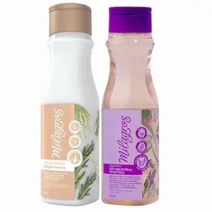 Milagros 2-Pack Haircare Kit - 450ml Premium Ultranutritivo Shampoo Cleanser, Herbal Conditioner & Rosemary-Cinchona Hydrating Nourishing Restore Hair Mask