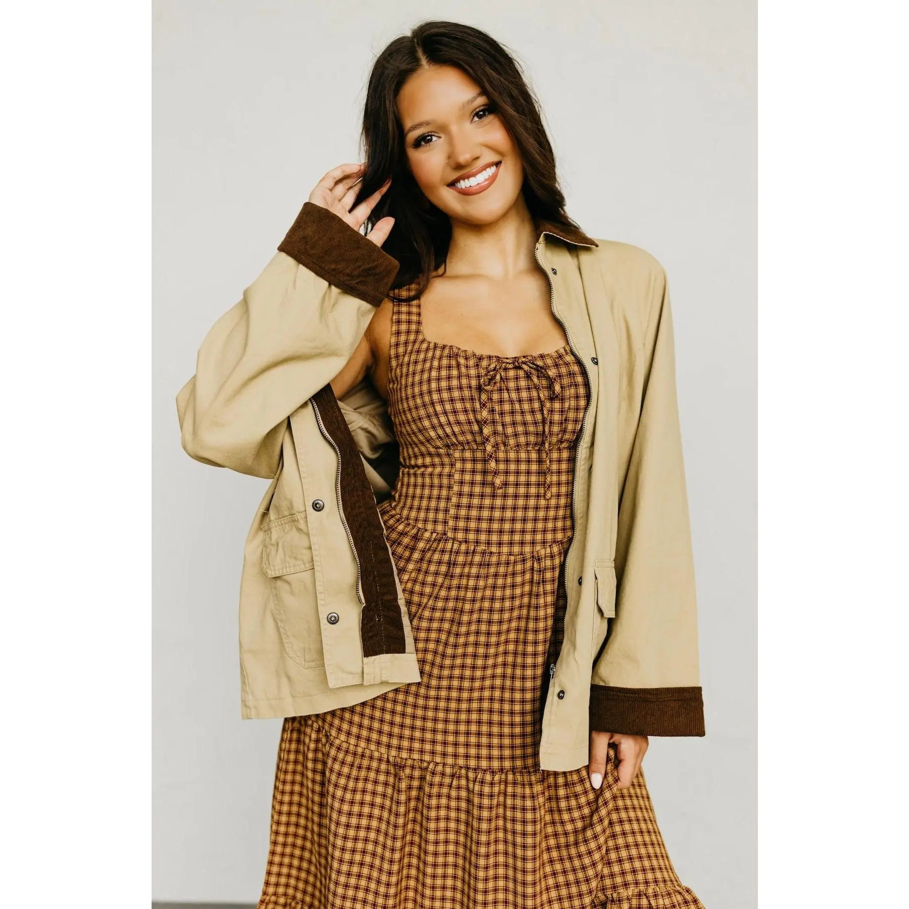 The Oaklyn Corduroy Detail Barn Jacket