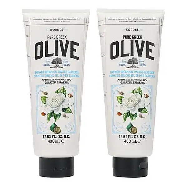 Korres Saltwater Gardenia Olive Nourishing Shower Cream 2-pack