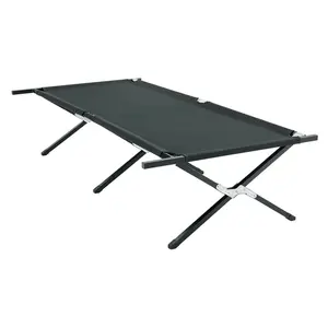 Portable Foldable Camping Bed - Ultra-Wide Adult Cot, 300 lbs Capacity, Quick Setup