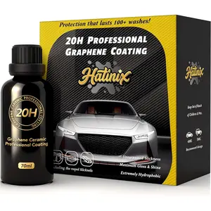 Graphene Ceramic Coating for Cars - 70ml, Professional, High Gloss Finish, Hydrophobic, Scratch Protection, Easy To Use