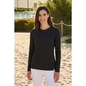 Women's Morada Everyday Long Sleeve T-Shirt Pima Sol | Black