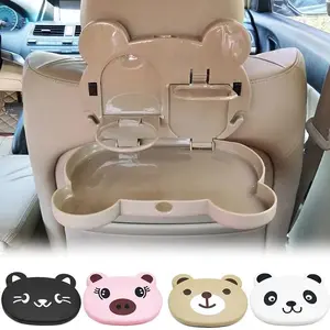 Car Accessories Baby Dinner Plate for Car cup holder Feeding Food Tableware Cartoon Bear Children Dishes