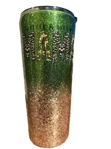 22 ounce Glitter and Dirt Mama of Both Epoxy Tumbler