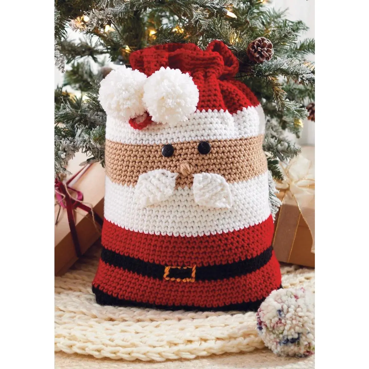 Santa Gift Bag Crochet Kit