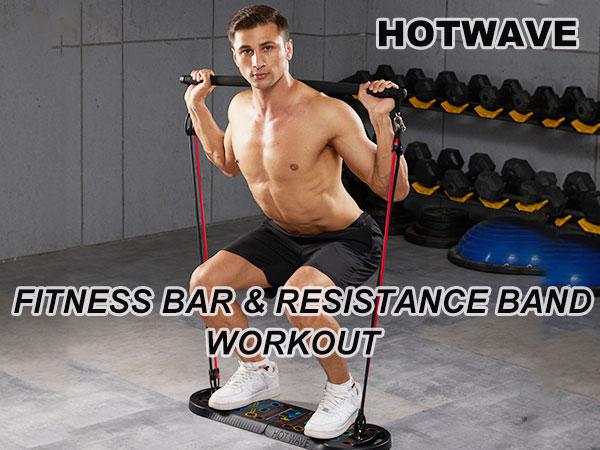 HOTWAVE Push Up Board Fitness,Professional Strength Training Equipment for Chest, Shoulders, Back & Triceps, Portable Workout Station with Non-Slip Handles Home Exercise Machine Arm Exerciser  Push Up Stand Push Up Bars Summerwins Fathersdaygift