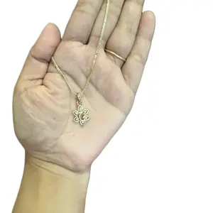 Traditional Indian Gold Ganesh Pendant Necklace, Jewelry Accessory