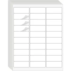 2-5/8" Address Labels, 900 Labels Sticker Paper for Laser/Ink Jet Printer, Mailing Labels, 8.5"×11", White, 30 per Sheet