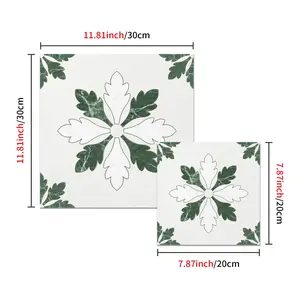 Upgrade Your Space! Vintage Geometric Floral Tile Stickers, Peel and Stick, Thick Matte, No Residue, Perfect for Kitchen, Bathroom, Tiles Sticker, Decorative Decal
