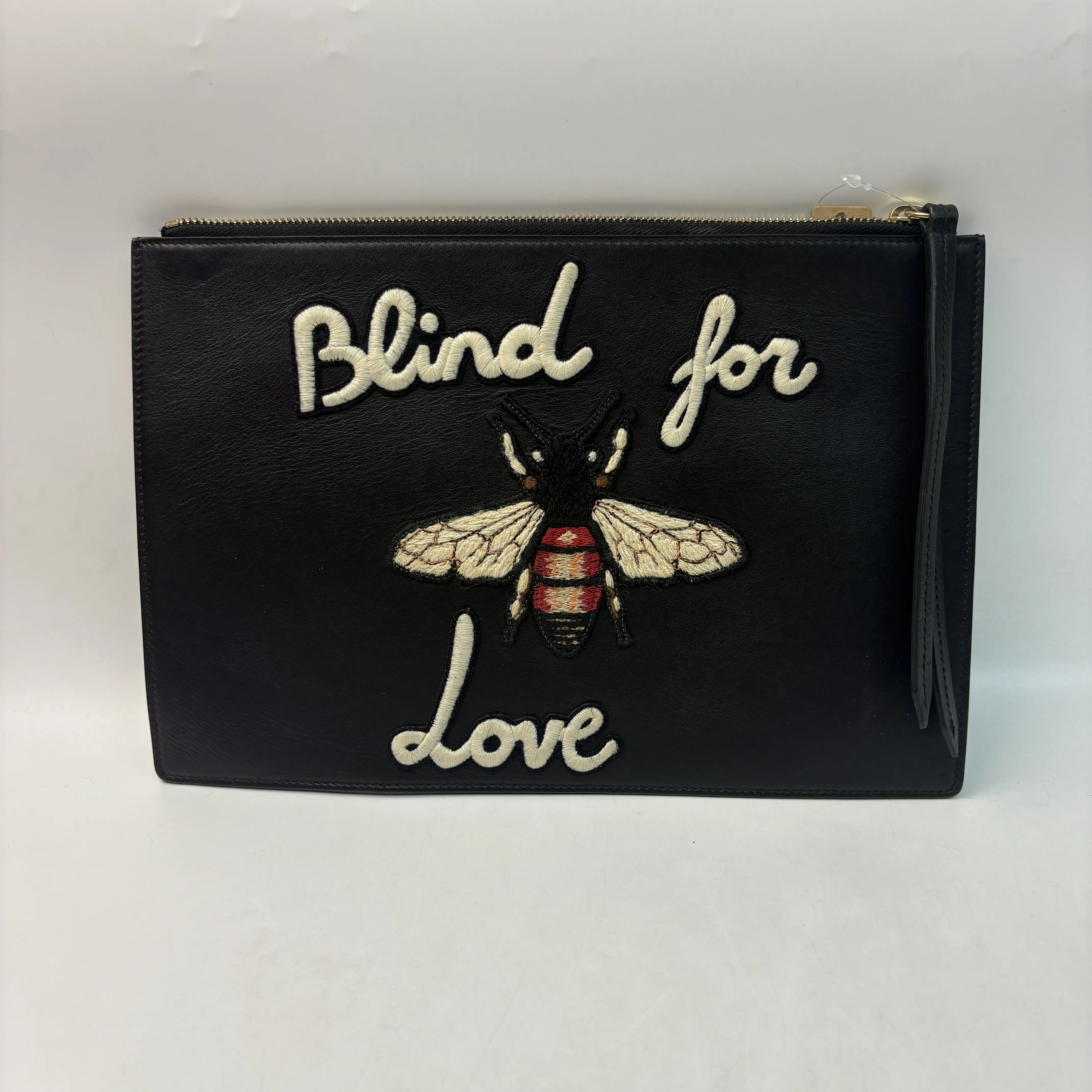 Pre-owned Calfskin Clutches & Wristlets Gucci Blind For Love Clutch/Pouch