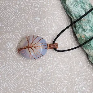 Wire wrapped tree pendant