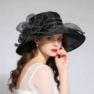 Women's Organza Church Kentucky Derby Fascinator Bridal Tea Party Wedding Hat