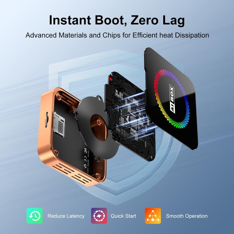 2026 Ai Cube Pro Max 4-in-1 Wireless CarPlay Adapter | Watch Netflix & YouTube | Android Auto Ai Box with TF Card Slot, MirrorLink, Plug & Play for Cars 2016+