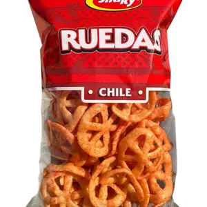 Snaky Ruedas Chile Chips 3 oz Big bag Wheel Shaped Chips