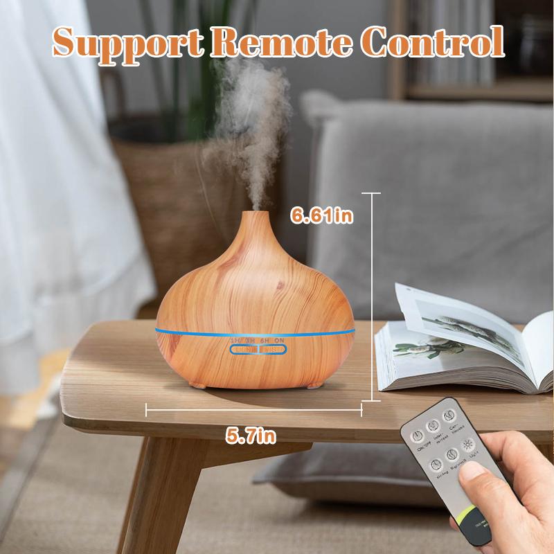 AESHORY Essential Oil Diffuser 550ml, Aroma Diffuser with 12PC Essential Oil Timer Cool Mist Humidifier for Large Room
